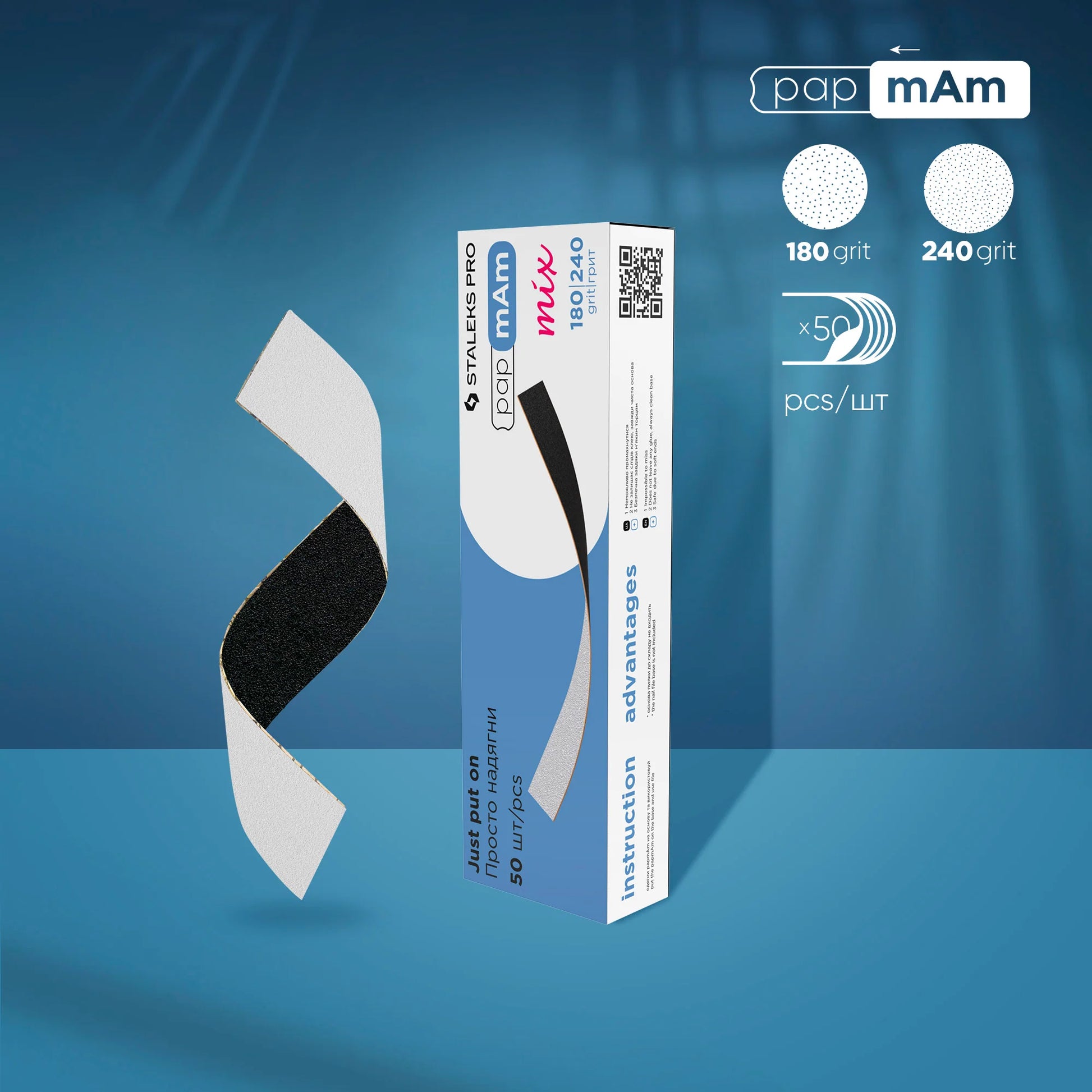 STALEKS Limes jetables double face papmAm Mix EXPERT (50 pièces)