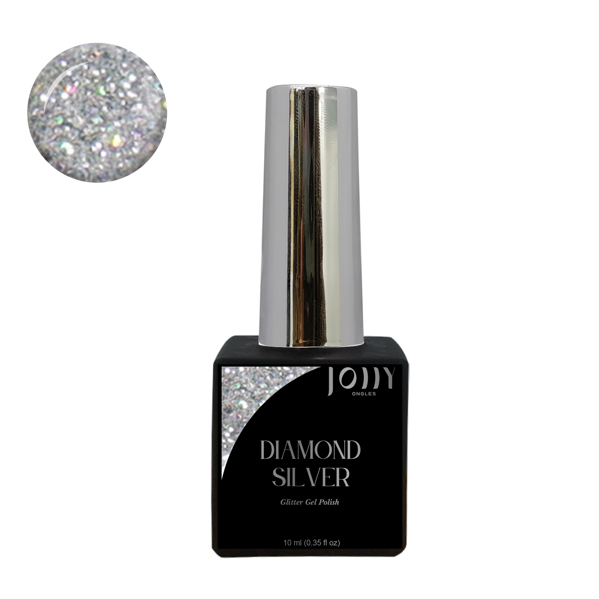 Glitter gel Diamond Silver - Sans TPO et HEMA