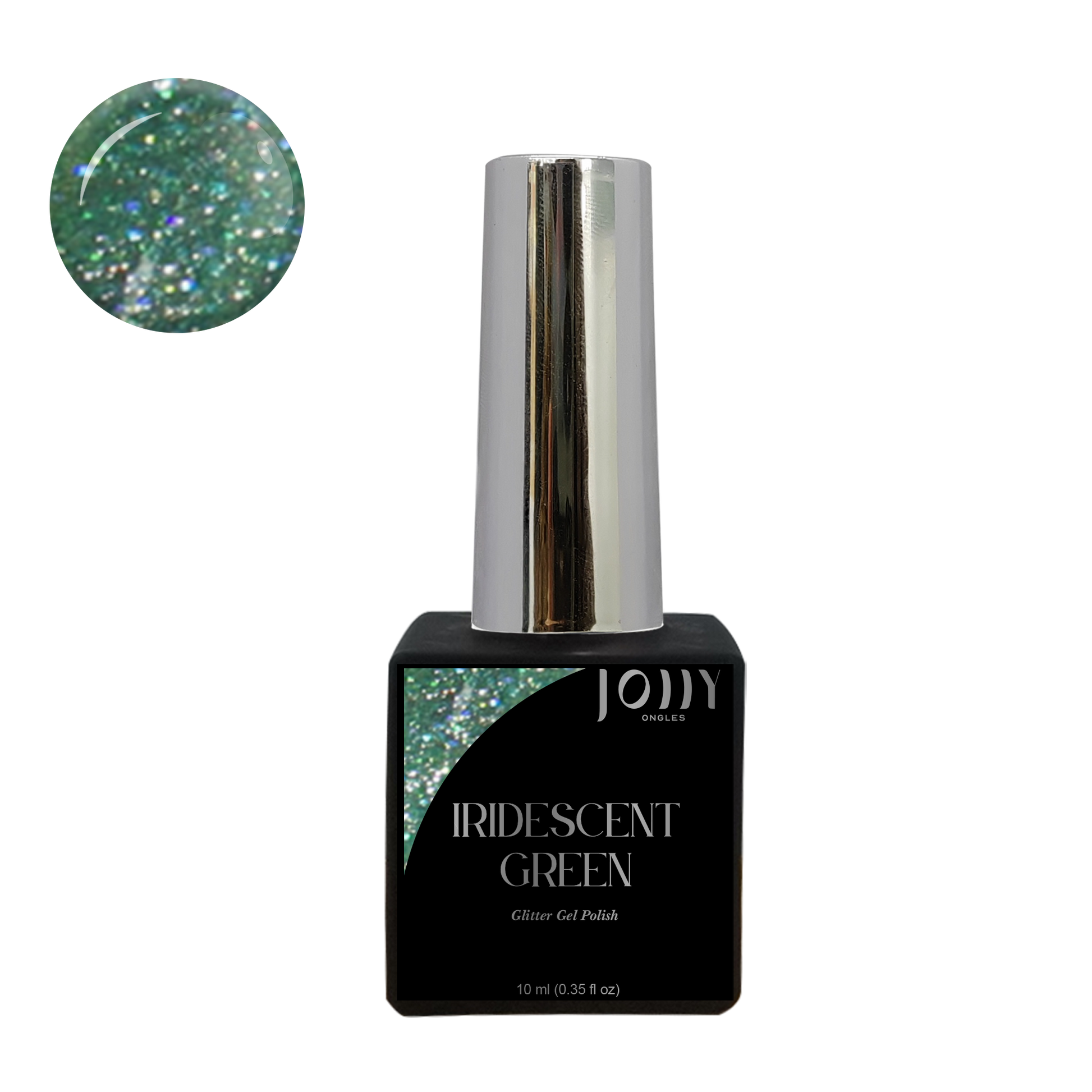 Glitter gel Iridescent Green - Sans TPO et HEMA
