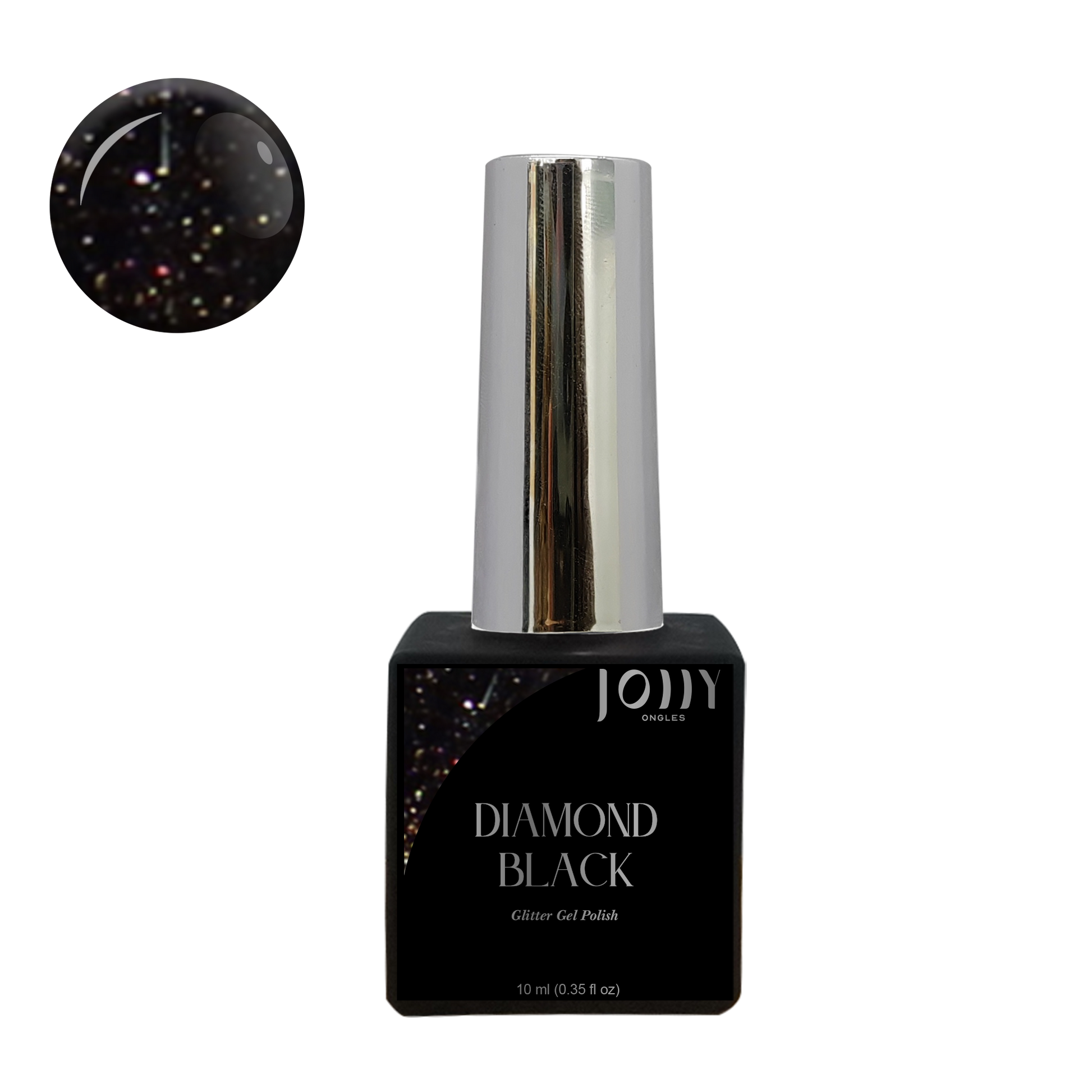 Glitter gel Diamond Black - Sans TPO et HEMA