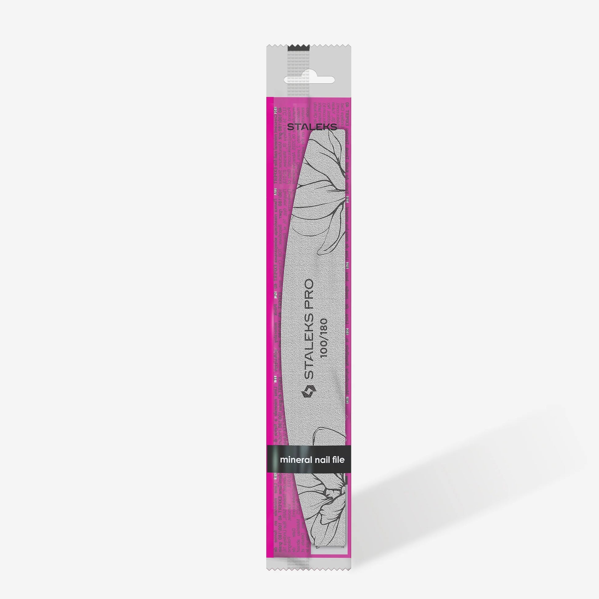 Lime à ongles minérale en forme de croissant EXPERT 40, grain 100/180