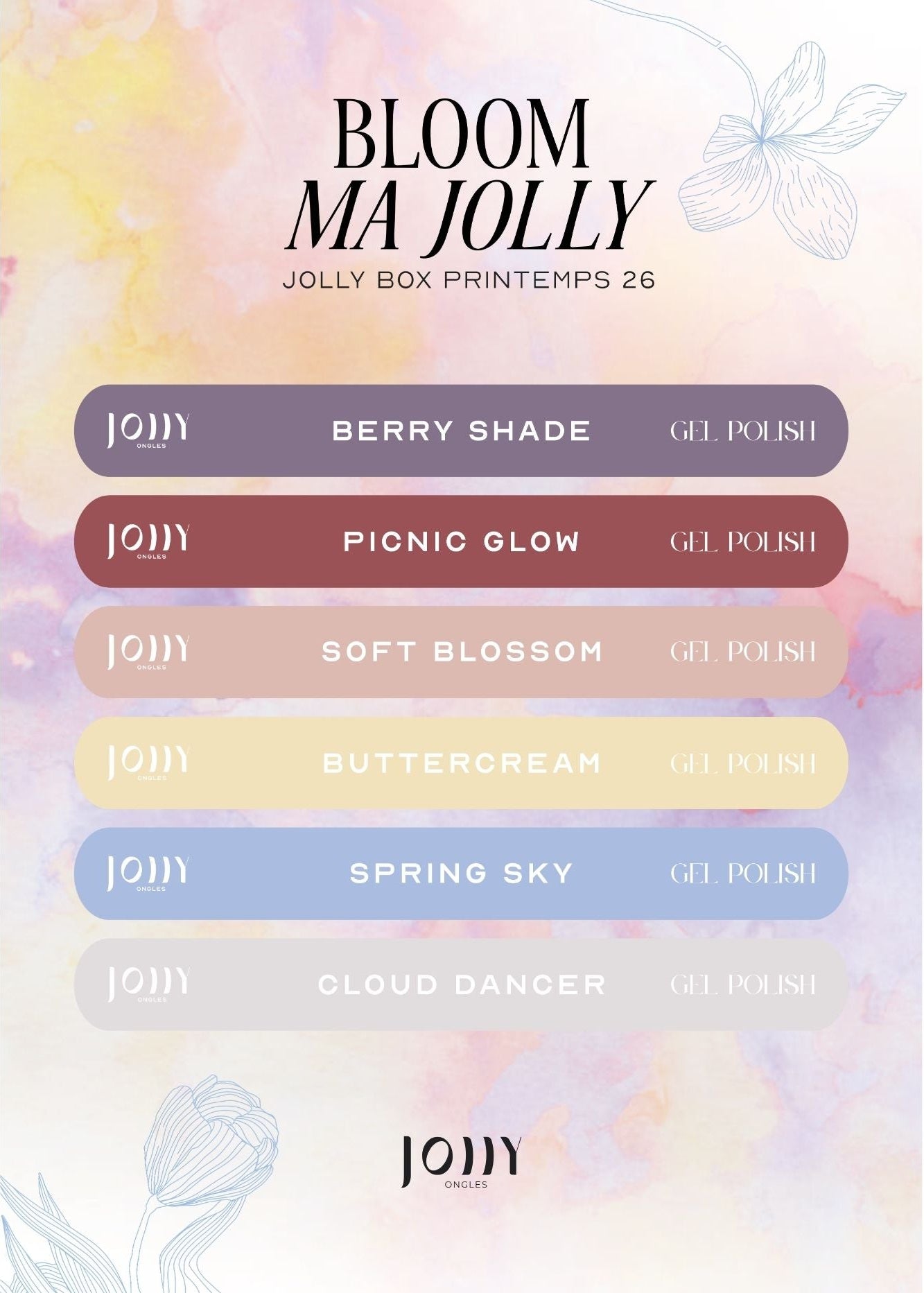 Stickers collection printemps - BLOOM MA JOLLY