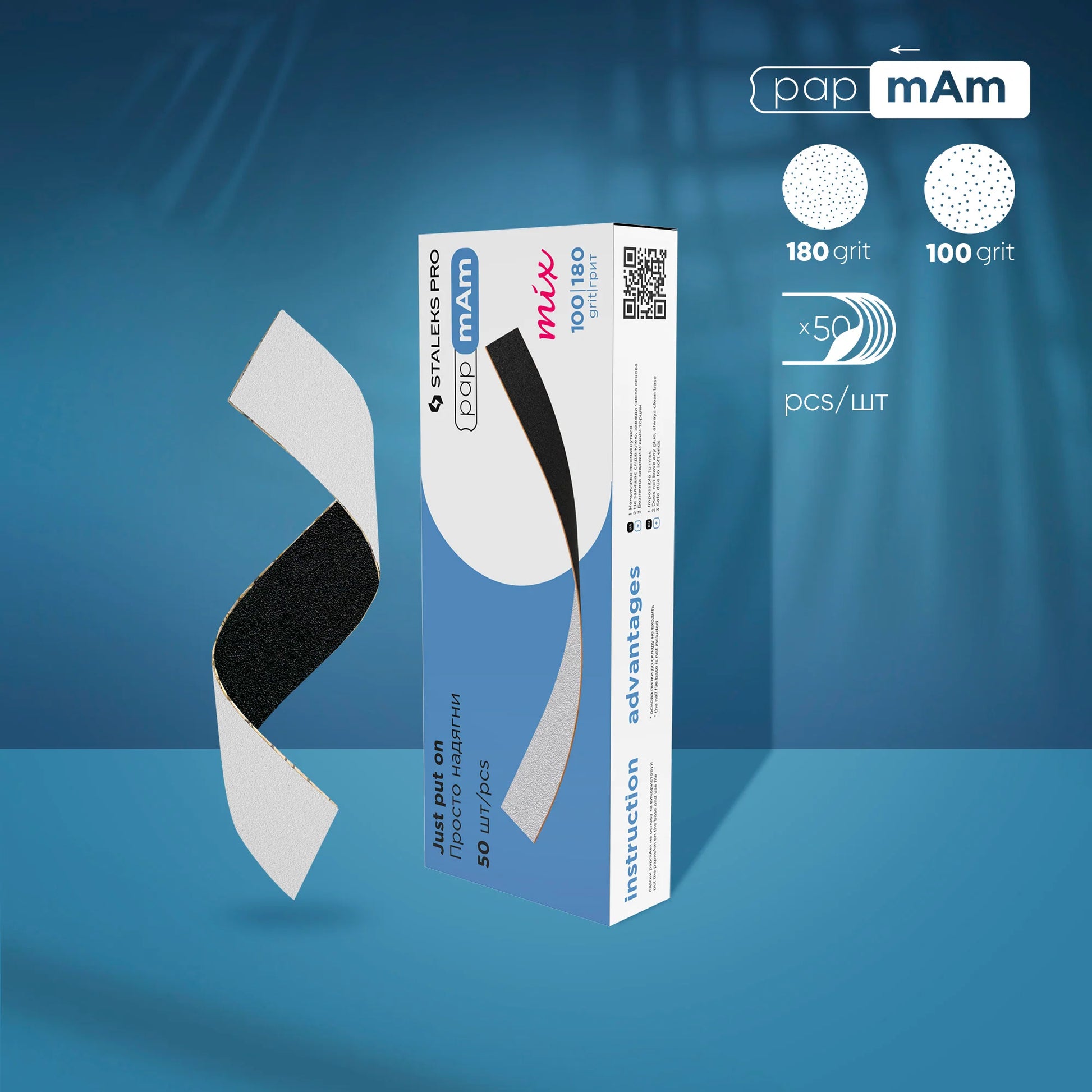 STALEKS Limes jetables double face papmAm Mix EXPERT (50 pièces)