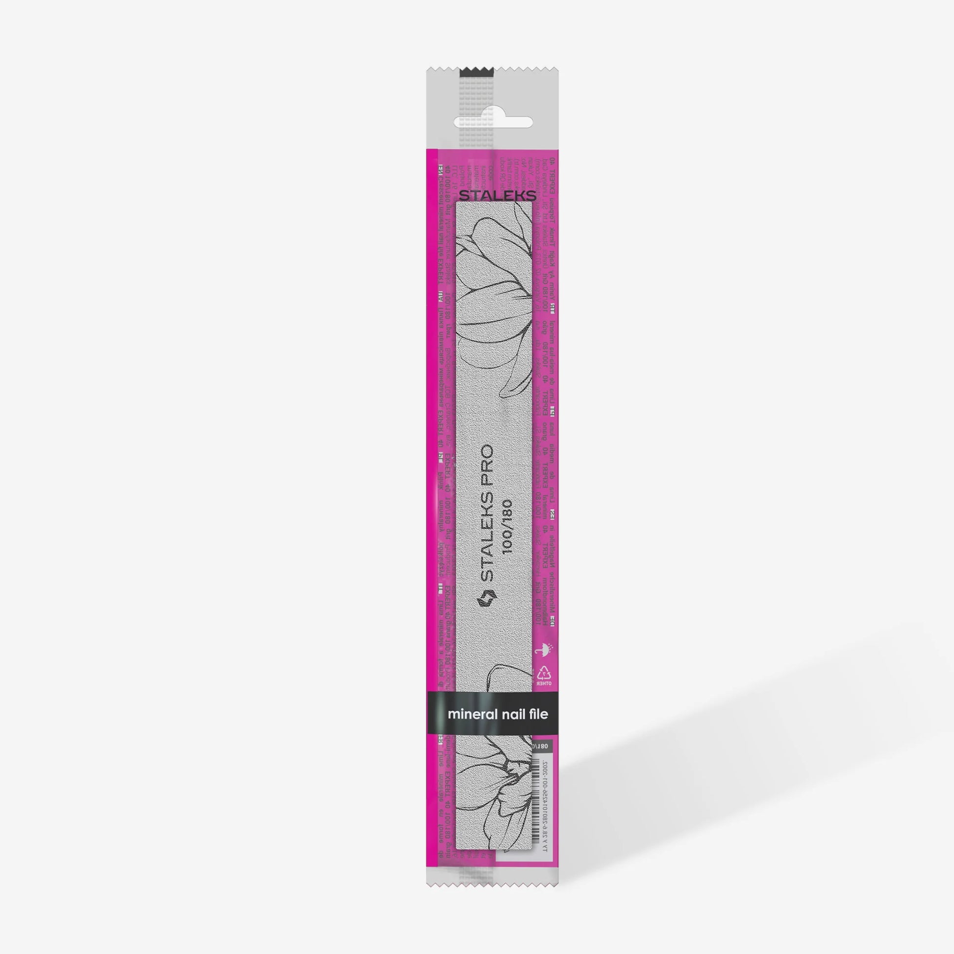 STALEKS Straight mineral nail file EXPERT 20 100/180 grit (1 pc)