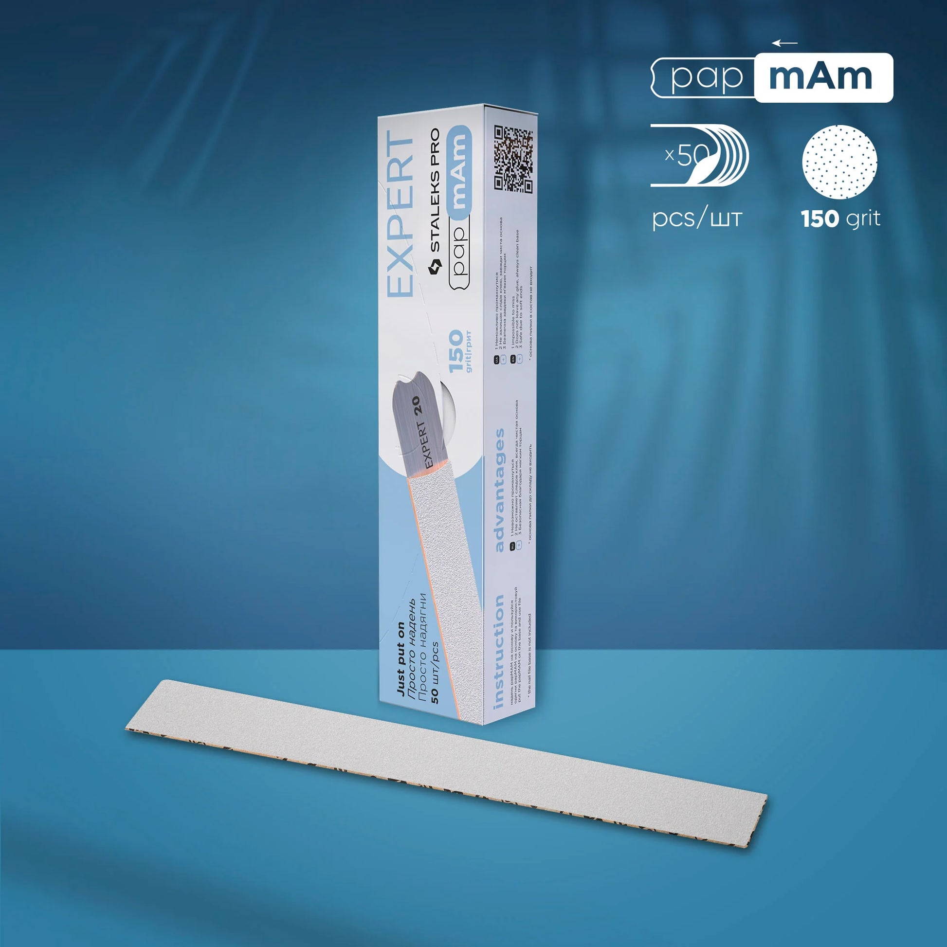 STALEKS - Embouts interchangeables papmAm pour lime droite EXPERT 22 (50 pcs)