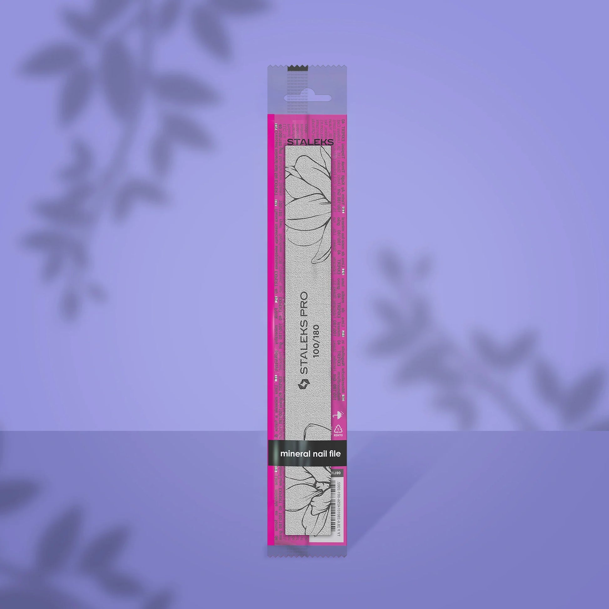 STALEKS Straight mineral nail file EXPERT 20 100/180 grit (1 pc)